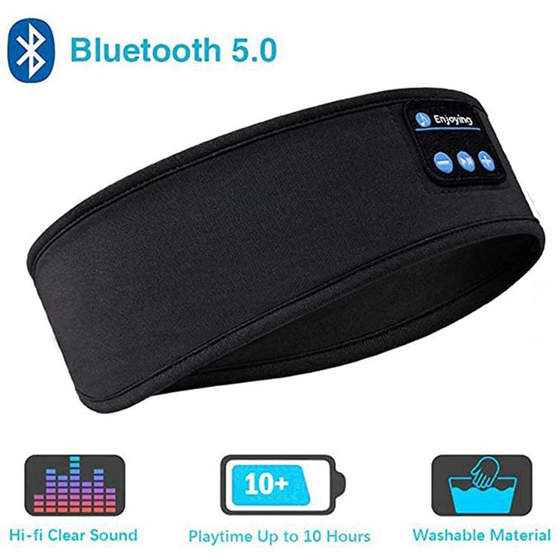 Products Fone Bluetooth Earphones Sports Sleeping Headband Elastic Wireless Headphones Music Eye Mask Wireless Bluetooth Headset Headband